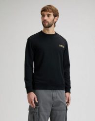 MESKA BLUZA LEE SMALL LOGO SWS BLACK 112378757. Czarne bluzy męskie Lee, l, bez wzorów, bez kaptura. Za 149.99 zł.
