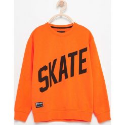 Bluza z napisem skate - Pomarańczo. Bluzy dla chłopców marki Reserved. W wyprzedaży za 24.99 zł.