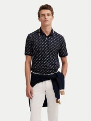 Bugatti Polo 8150-75032C Granatowy Regular Fit. Niebieskie koszulki polo męskie Bugatti, l, bez wzorów, z bawełny, bez ramiączek. Za 319.99 zł.