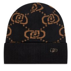 Czapka Liu Jo. Czarne czapki i kapelusze damskie Liu Jo, na zimę, bez wzorów. Za 199.99 zł.