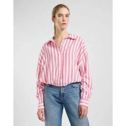 DAMSKA KOSZULA LEE ELASTICATED SHIRT LYCHEE AWNING 112363502. Bluzki damskie Lee, xs, bez wzorów, bez kołnierzyka, bez ramiączek. Za 169.99 zł.