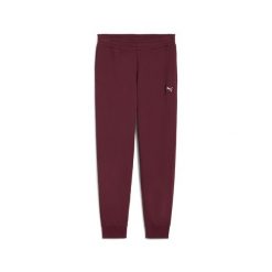 Damskie spodnie dresowe Essentials Elevated PUMA Ruby Shimmer Red. Czerwone spodnie dresowe damskie Puma, bez wzorów, z dresówki, do biegania. Za 219.00 zł.