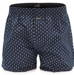 Męskie Bokserki Bawełniane - Pako Jeans - Granat, Drobny Wzór. Niebieskie bokserki męskie Pako Jeans, l, bez wzorów, z bawełny. Za 33.00 zł.