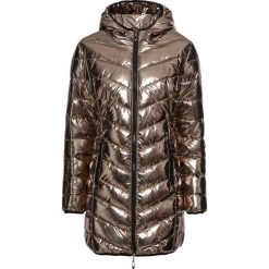 Płaszcz pikowany metaliczny bonprix złoty. Płaszcze damskie marki FOUGANZA. Za 199.99 zł.