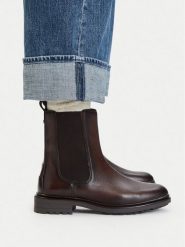 Lasocki Sztyblety CEO-WI34-GALA-01 Brązowy ciemny. Brązowe botki damskie Lasocki, ze skóry, bez obcasa, na płaskiej podeszwie, bez zapięcia. Za 259.99 zł.