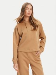 Guess Bluza V5YQ04 KBSL2 Beżowy Regular Fit. Brązowe bluzy damskie Guess, xs, z aplikacjami, z syntetyku, bez kaptura. Za 279.99 zł.