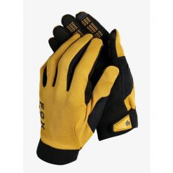 Rękawiczki rowerowe męskie Fox Ranger Glove Gel. Brązowe rękawiczki męskie FOX, bez wzorów, sportowe. Za 170.49 zł.