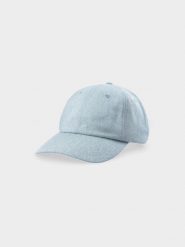 4F Czapka z daszkiem strapback uniseks - turkusowa S/M. Niebieskie czapki i kapelusze damskie 4f, bez wzorów, z bawełny, sportowe. W wyprzedaży za 29.99 zł.