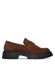 Guess Loafersy FMTZIA SUE14 Brązowy. Brązowe mokasyny męskie Guess, ze skóry. Za 674.99 zł.
