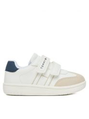 Tommy Hilfiger Sneakersy T1X9-34342-1269 M Biały. Białe trampki i tenisówki chłopięce Tommy Hilfiger, bez wzorów, ze skóry, bez zapięcia. Za 329.99 zł.