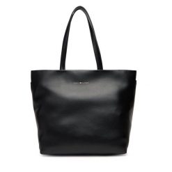 Torebka Tommy Hilfiger. Czarne torebki do ręki damskie Tommy Hilfiger, bez wzorów, bez dodatków. Za 449.99 zł.