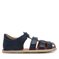 Sandały Froddo. Niebieskie sandały chłopięce Froddo, bez zapięcia. Za 259.99 zł.