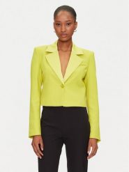 Marciano Guess Marynarka 5GGN13 7300A Żółty Slim Fit. Żółte żakiety damskie Marciano Guess, z aplikacjami, z syntetyku. Za 629.99 zł.