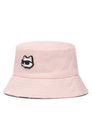 Karl Lagerfeld Kids Kapelusz Z31207 Różowy jasny. Czerwone czapki dla dzieci Karl Lagerfeld Kids, bez wzorów, z bawełny. Za 147.99 zł.