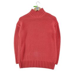 Second life - Damski czerwony sweter lniany - Stan bardzo dobry. Czerwone swetry damskie Ralph Lauren, bez wzorów, ze lnu, bez kołnierzyka, bez ramiączek, bez kaptura. Za 136.28 zł.