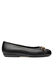 Geox Baleriny D Annytah W D46XYA 08502 C9999 Czarny. Czarne baleriny damskie Geox, bez wzorów, ze skóry, bez obcasa. Za 299.99 zł.