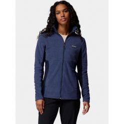 Bluza turystyczna damskie Basin Trail III Full Zip. Niebieskie bluzy damskie Columbia, xs, bez wzorów, bez kaptura. Za 259.00 zł.