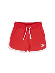Odzież sportowa z bawełna na czas wolny na co dzień. Czerwona szorty sportowe damskie LEONE 1947 APPAREL, bez wzorów, z bawełny, sportowe, na fitness i siłownię. Za 21.01 zł.