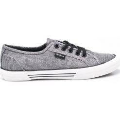 Pepe Jeans - Tenisówki Aberlady Nuit. Szare trampki i tenisówki damskie Pepe Jeans, z gumy. W wyprzedaży za 139.90 zł.