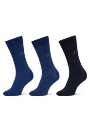 Calvin Klein Skarpety długie 701235981 Granatowy. Niebieskie skarpety męskie Calvin Klein, bez wzorów, z bawełny. Za 109.99 zł.
