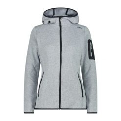 Polar z kapturem dla kobiet CMP. Szare bluzy sportowe damskie CMP, s, bez wzorów, z polaru, z kapturem, narciarskie. W wyprzedaży za 174.99 zł.