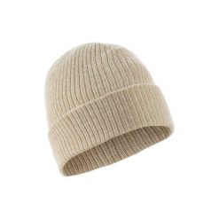 Czapka narciarska FISHERMAN. Brązowe czapki i kapelusze damskie WED'ZE, z dzianiny. Za 24.99 zł.