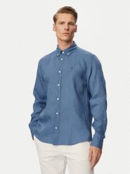 BOSS Koszula H-Liam 50556077 Niebieski Regular Fit. Niebieskie koszule męskie Boss, m, bez wzorów, ze lnu, bez kołnierzyka, bez ramiączek. Za 599.99 zł.