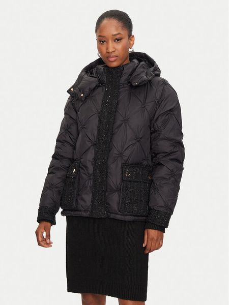 Gaudi Sukienka dzianinowa 421BD13010 Czarny Regular Fit. Czarne sukienki damskie Gaudi, l, bez wzorów, z dzianiny, bez kołnierzyka, bez ramiączek. Za 259.99 zł.