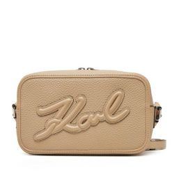 Torebka KARL LAGERFELD. Brązowe listonoszki damskie KARL LAGERFELD, bez wzorów, bez dodatków. Za 439.99 zł.