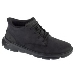 Buty do chodzenia zimowe męskie, Slip-Ins: Arch Fit Garza - Ridley. Czarne buty sportowe męskie Skechers, ze skóry, bez zapięcia, trekkingowe. Za 399.99 zł.