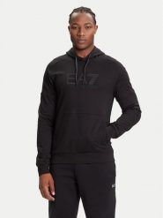EA7 Emporio Armani Bluza 7M000903 AF13512 UC001 Czarny Regular Fit. Czarne bluzy męskie EA7 Emporio Armani, l, bez wzorów, z bawełny, bez kaptura. Za 389.99 zł.