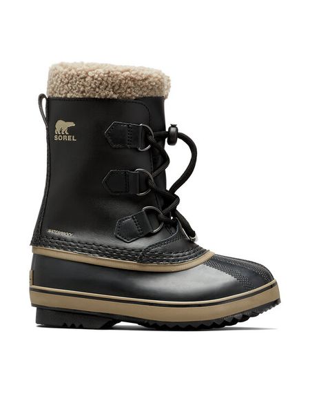 Sorel Śniegowce Yoot Pac™ Tp Boot Wp 2117081013 Czarny. Czarne buty zimowe chłopięce Sorel, bez wzorów, ze skóry, bez zapięcia. Za 449.99 zł.