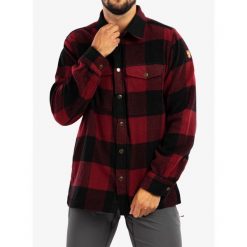 Koszula turystyczna męska Fjallraven Canada Shirt. Czerwone koszule męskie Fjällräven, m, bez wzorów, casualowe, bez kołnierzyka, bez ramiączek. Za 802.99 zł.