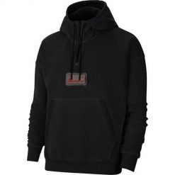 Bluza sportowa męska Nike M J 23ENG Flc PO Hoodie. Czarne bluzy męskie Nike, m, bez wzorów, z kapturem, do biegania. Za 489.00 zł.