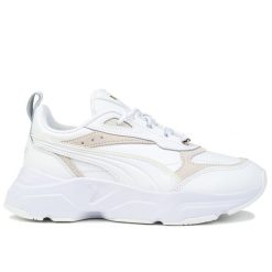 Buty damskie sportowe Puma CASSIA LUX. Białe obuwie sportowe damskie Puma, bez wzorów, z materiału, trekkingowe. Za 228.00 zł.