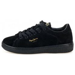 Pepe Jeans Tenisówki Damskie Roxy Bass 37 Czarny. Czarne trampki i tenisówki damskie Pepe Jeans, z jeansu. W wyprzedaży za 329.00 zł.