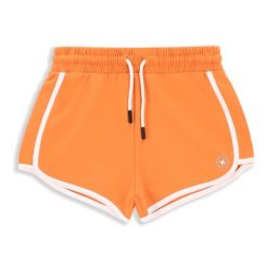 Spodenki sportowe dla dzieci Lemon Explore WL4. Brązowe spodenki dla dziewczynek LEMON explore, bez wzorów, z bawełny, sportowe. Za 29.90 zł.