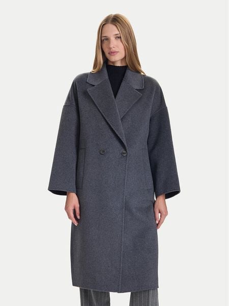 ViCOLO Płaszcz wełniany TF0003 Szary Regular Fit. Szare płaszcze damskie ViCOLO, na zimę, s, bez wzorów, z syntetyku, bez kaptura. Za 649.99 zł.