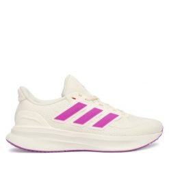 Buty do biegania adidas. Białe obuwie sportowe damskie Adidas, bez wzorów, do biegania. Za 349.99 zł.