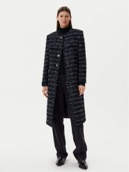 KARL LAGERFELD Płaszcz przejściowy A1W15022 Granatowy Regular Fit. Niebieskie płaszcze damskie KARL LAGERFELD, bez wzorów, z syntetyku, bez kaptura. Za 989.99 zł.