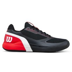 Buty do tenisa Wilson Rush Pro 5. Czarne buty sportowe męskie Wilson, bez zapięcia, tenisowe. Za 675.50 zł.