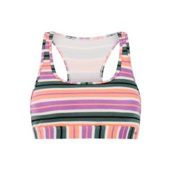 Damski top do kostiumu kąpielowego Protest Mixeagers. Fioletowe topy damskie Protest, s, bez wzorów, z materiału, bez kołnierzyka, bez ramiączek. Za 236.50 zł.
