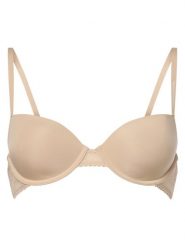 Tommy Hilfiger Biustonosz na fiszbinach - usztywniany Kobiety beżowy, 70B. Brązowe biustonosze Tommy Hilfiger, bez wzorów, z koronki. Za 229.95 zł.