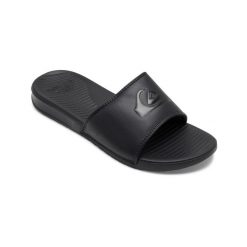 Klapki basenowe męskie Quiksilver Bright Coast Slide. Czarne klapki męskie Quiksilver, bez wzorów, z syntetyku. Za 119.99 zł.