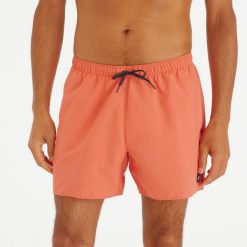 Spodenki surfingowe krótkie męskie Olaian 100 15" Hendaia Pockets. Brązowe kąpielówki męskie OLAIAN, m, bez wzorów, z materiału. Za 34.99 zł.