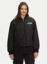 Fila Kurtka bomber Lunde FAW0896 Czarny Loose Fit. Czarne kurtki damskie Fila, xs, bez wzorów, z syntetyku, bez kaptura. Za 319.99 zł.
