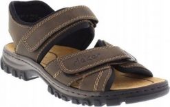 Rieker Sandals 25051-27 Brązowe 42. Brązowe sandały męskie Rieker, bez zapięcia. Za 255.41 zł.