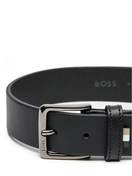 Boss Pasek Męski Ronnie 50522864 Czarny. Czarne paski damskie Boss, bez wzorów, ze skóry. Za 249.99 zł.