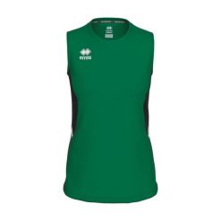 Damski tank top Errea Carry. Czarne topy damskie ERREA, bez wzorów, bez kołnierzyka, bez ramiączek. W wyprzedaży za 146.00 zł.