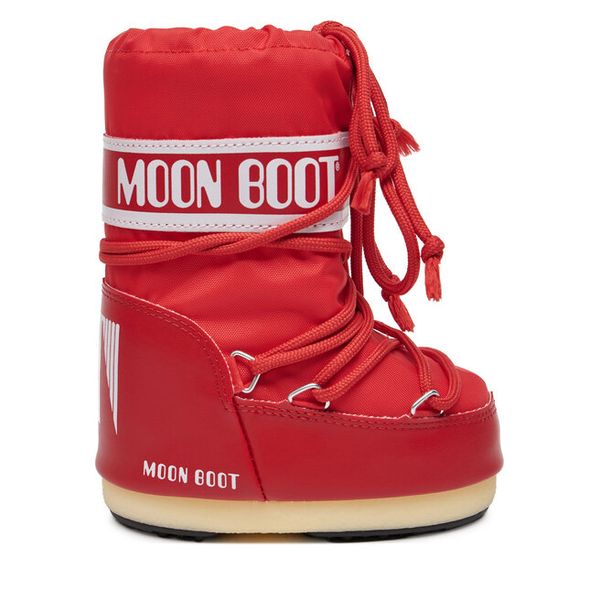 Śniegowce Moon Boot. Czerwone śniegowce dziewczęce Moon Boot, bez zapięcia. Za 629.99 zł.